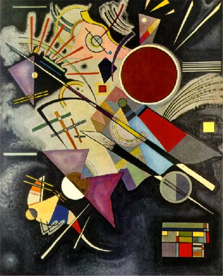 Black Accompaniment 1924 Wassily Kandinsky Oil Painting